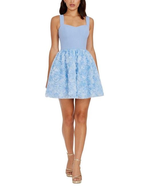 Dress the Population Blue Melanie Mini Dress