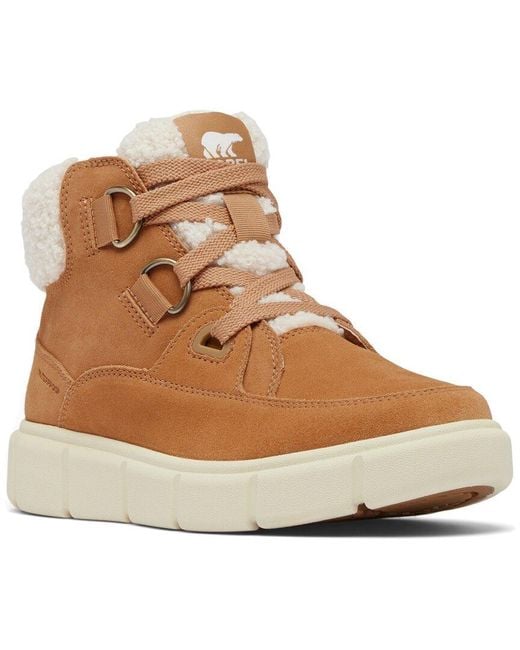 Sorel Brown Explorer Iii Waterproof Suede Boot