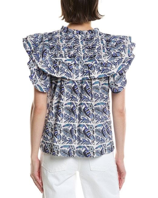 Ro's Garden Blue Denver Top