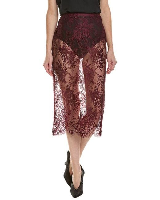 L'Agence Red Makena Skirt
