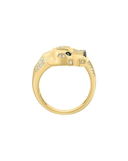 Effy Fine Jewelry Metallic 14K 0.29 Ct. Tw. Diamond & Tsavorite Ring