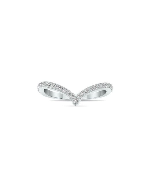 Lab Grown Diamonds White 14K 0.33 Ct. Tw. Lab-Grown Diamond V-Shape Ring