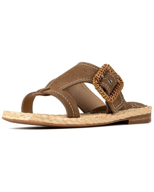 Donald J Pliner Brown Hilari Leather Sandal