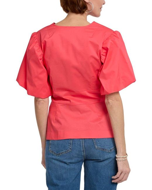 Hinson Wu Red Paulina Shirt