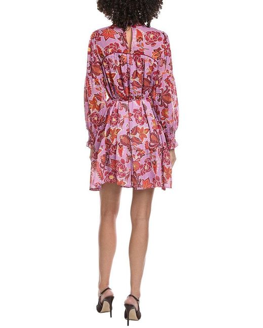 Fate Red Printed Mini Dress