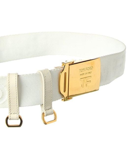 Tom Ford White Belt