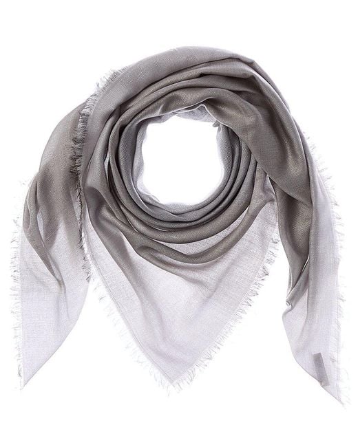Jimmy Choo Gray Cotton-Blend Scarf