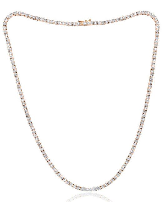 Diana M White Fine Jewelry 14k 10.20 Ct. Tw. Diamond Necklace