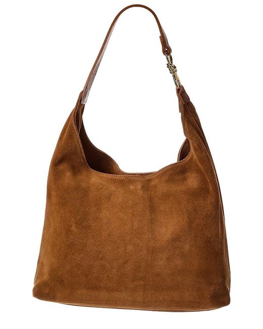 Isabella Rossetti Brown Ophelia27 Suede Tote