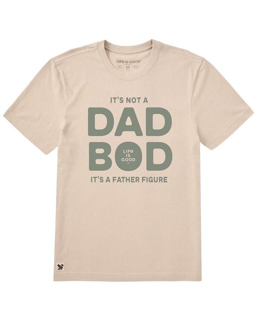 Life Is Good. Natural Crusher T-Shirt for men