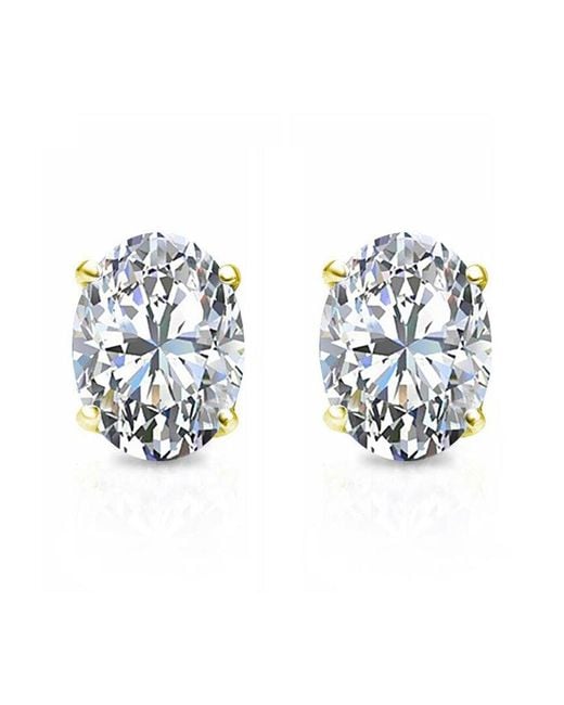 Suzy Levian CZ Jewelry Blue Suzy Levian Silver Cz Studs