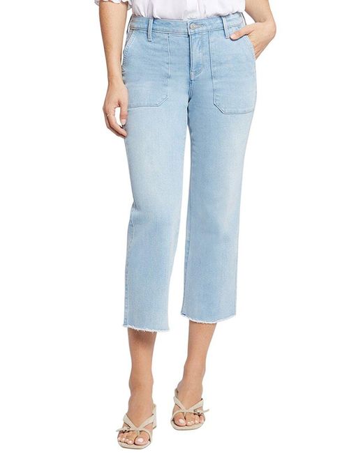 NYDJ Blue Piper Mojave Relaxed Crop Jean