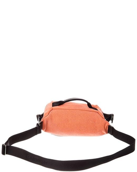 Givenchy Orange G-Zip Denim Bum Bag for men
