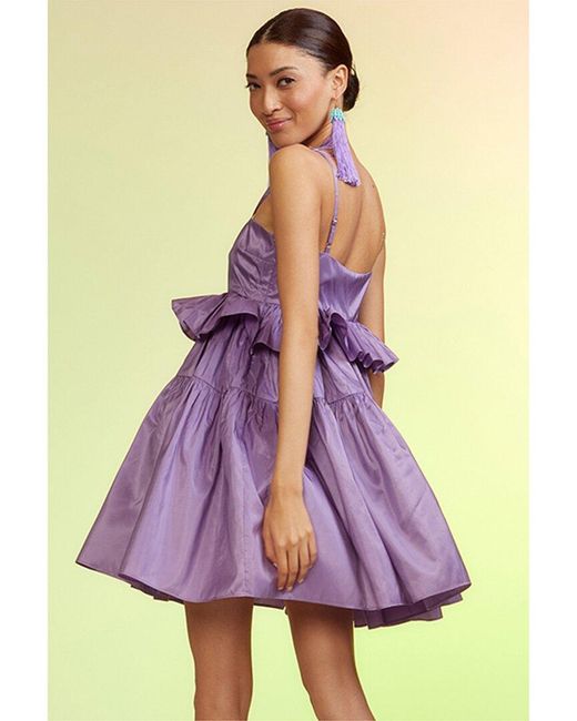 Cynthia Rowley Purple Nikki Silk Dress