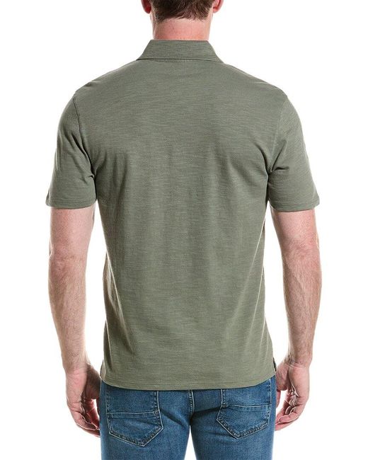 Vince Green Slub Polo Shirt for men