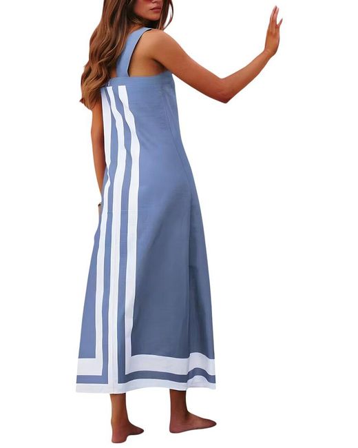 CAMILA BLANCO Blue Maxi Dress