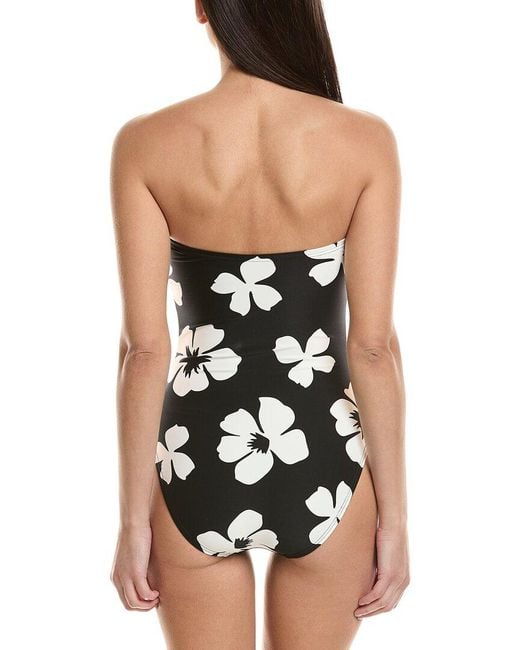 Vince Camuto Black Bandeau One-Piece