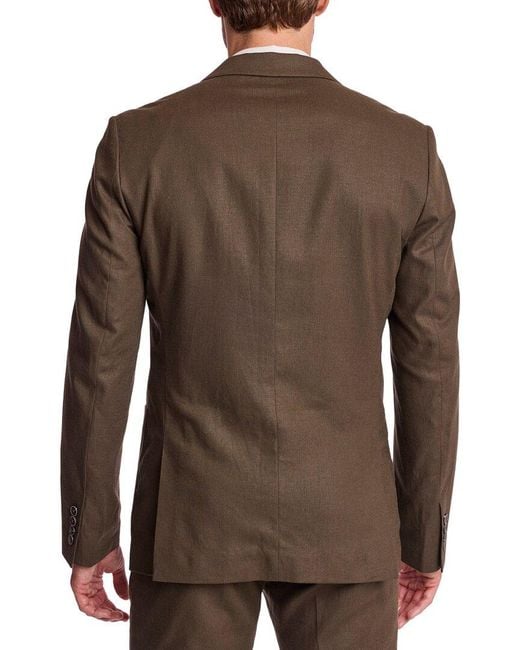 Paisley & Gray Brown Dover Linen-Blend Jacket for men