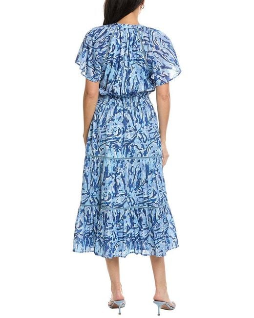 Allison Blue Elowen Midi Dress