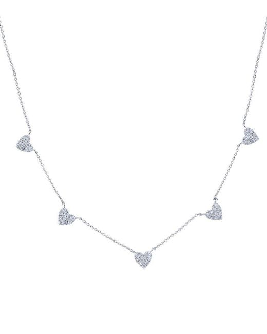 Diana M Natural 18K 0.50 Ct. Tw. Diamond Necklace