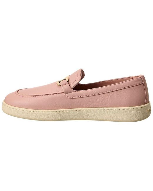 Ferragamo Pink Crio Leather Loafer