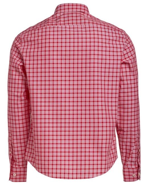 UNTUCKit Red Wrinkle-Free Marziano Shirt for men