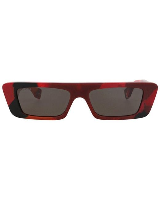 Gucci Red 54Mm Sunglasses for men