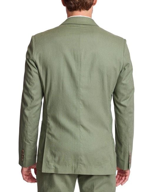 Paisley & Gray Green Dover Linen-Blend Jacket for men
