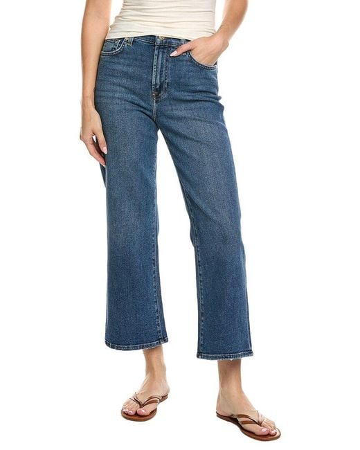 7 For All Mankind Blue Cropped Alexa Jean