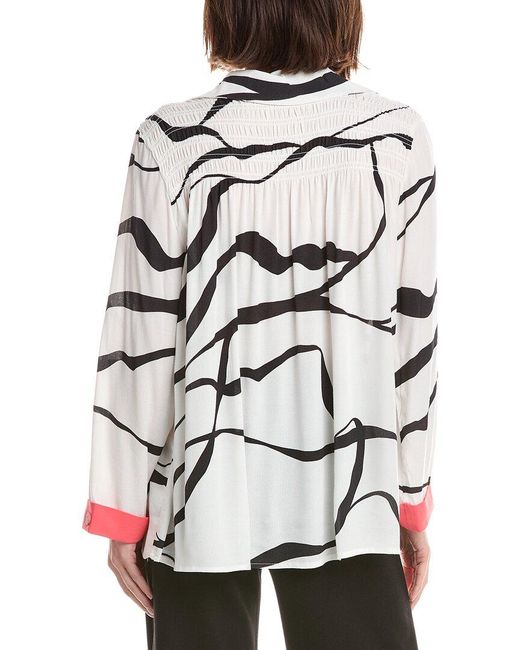 Lemon Grass Gray Shirt Collar Blouse