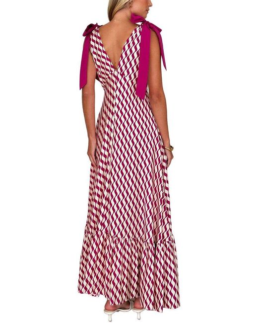 LEON GORI Red Sleeveless Maxi Dress