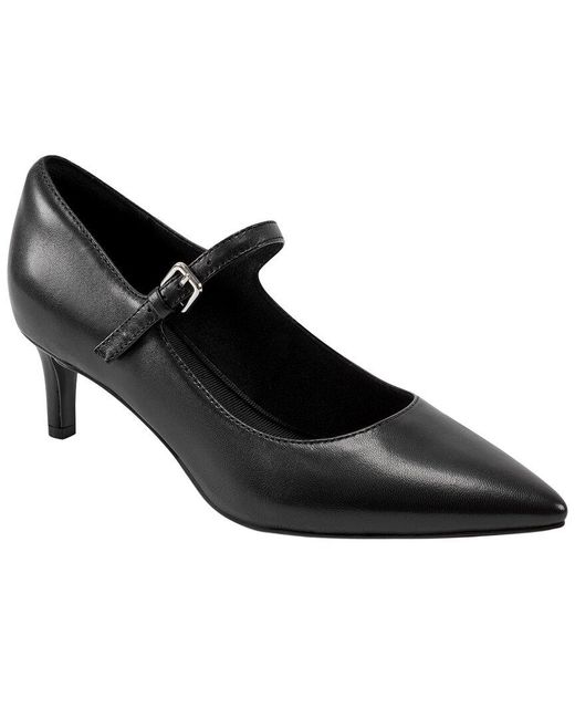 Rockport Black Chase Leather Mary Jane Pump