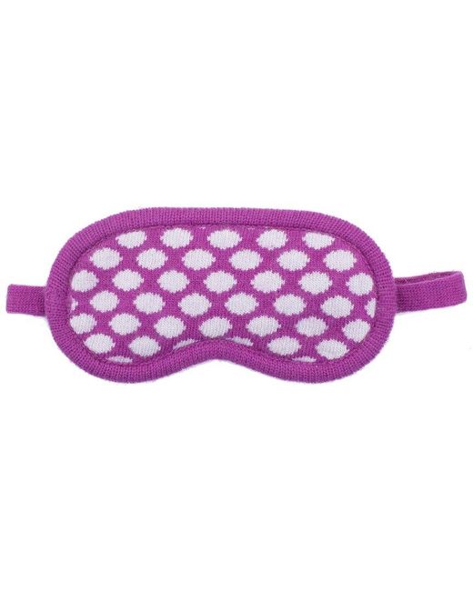 Portolano Purple Polka Dots Eye Mask