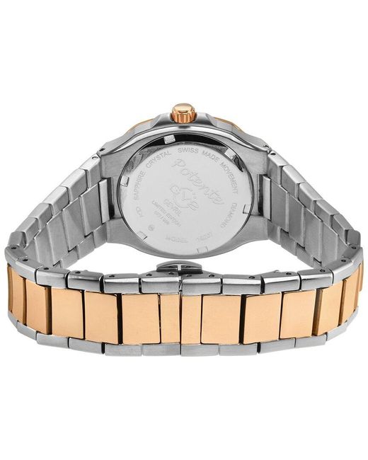 Gv2 Metallic Diamond Watch