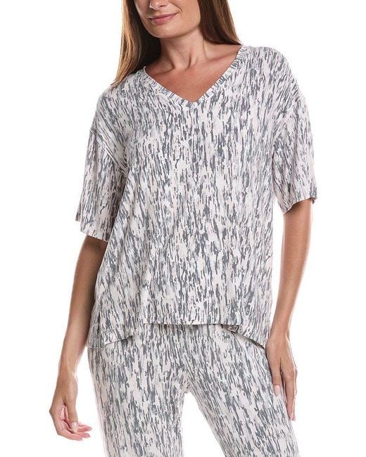 DKNY Gray Sleep Top