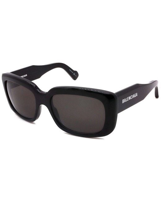 Balenciaga Black Unisex Bb0072s 56mm Sunglasses for men