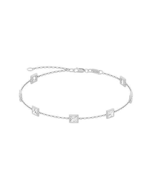 Lab Grown Diamonds White 14K 2.00 Ct. Tw. Lab-Grown Diamond Station Bracelet