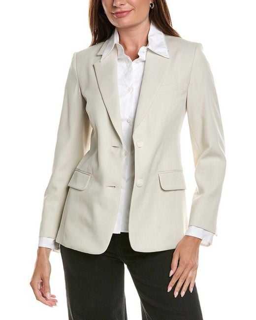 Rag & Bone Natural Frank Poplin Wool Blazer