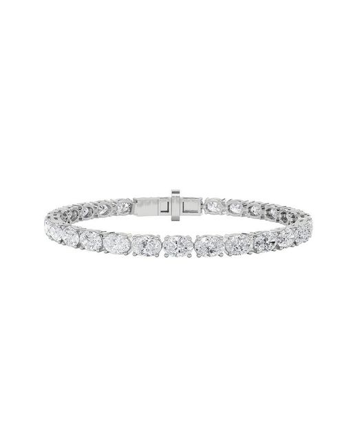 Lab Grown Diamonds White 14K 10.75 Ct. Tw. Lab-Grown Diamond Tennis Bracelet