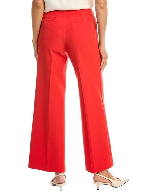 Tahari Red The Julia Pant