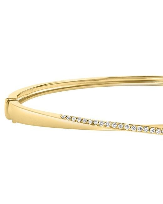 Effy Fine Jewelry Metallic 14K 0.27 Ct. Tw. Diamond Bracelet