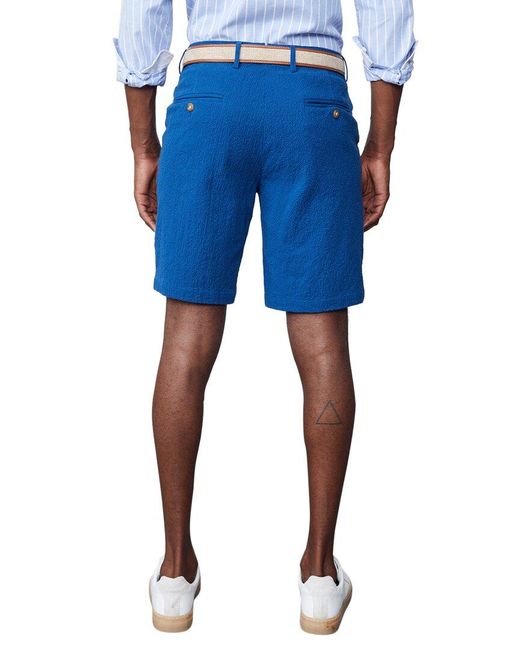 J.McLaughlin Blue Solid Oliver Shorts Short for men