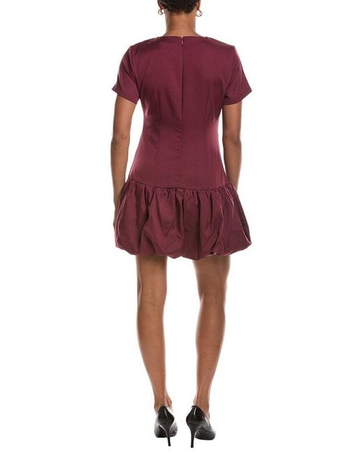 Estellina Red Solid Mini Dress