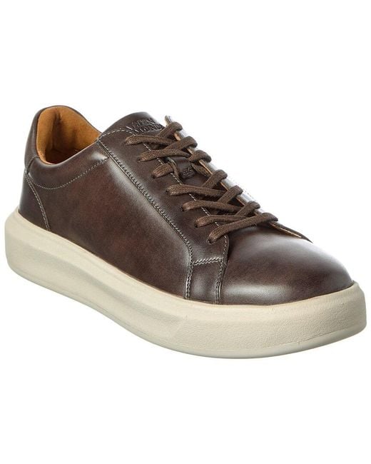 Allen Edmonds Brown Foster Leather Sneaker for men