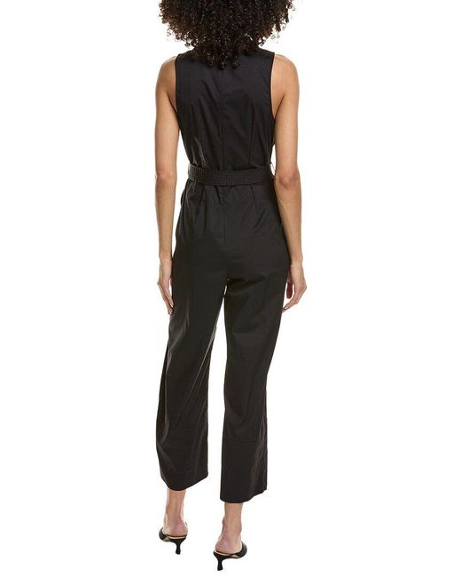 L'Agence Black Branca Scoop Neck Jumpsuit