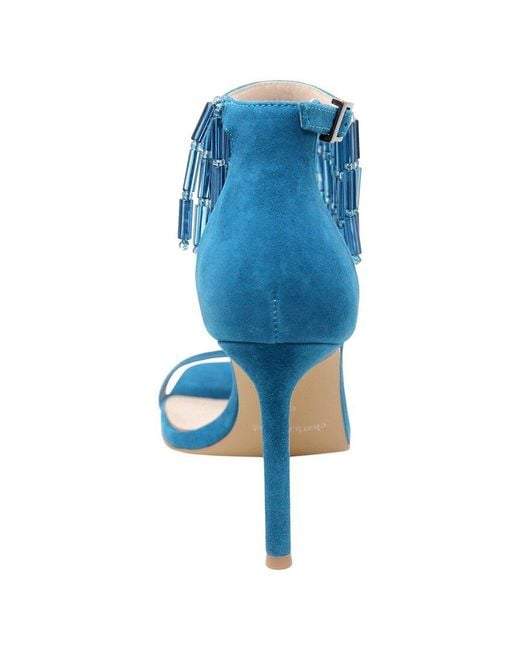 Charles David Blue Enrich Suede Sandal