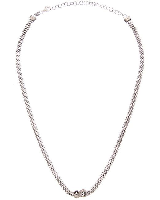 Meshmerise Metallic 18K 0.06 Ct. Tw. Diamond Necklace