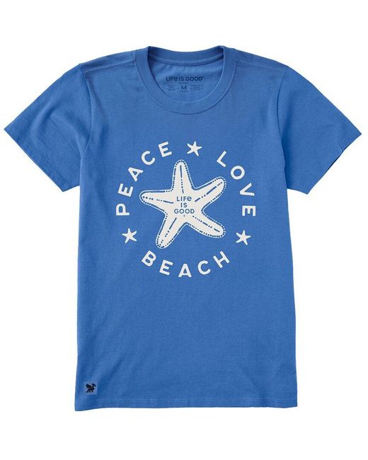 Life Is Good. Blue Crusher T-Shirt