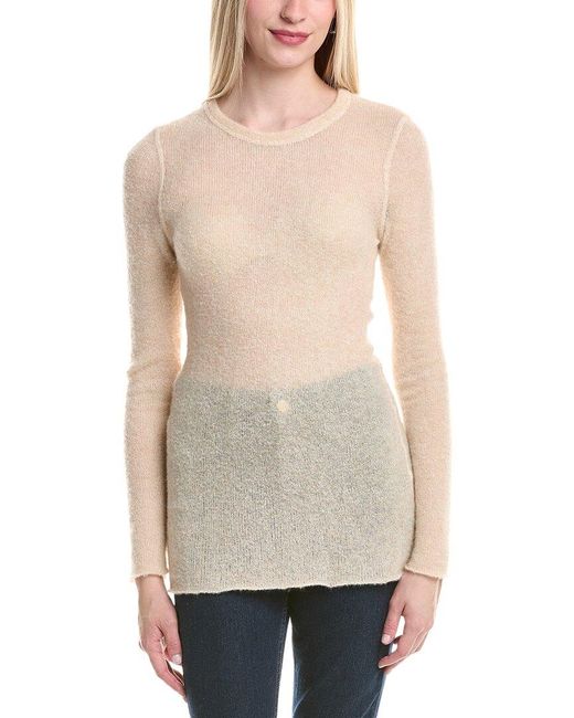 Autumn Cashmere Natural Drop Cashmere & Silk-Blend Sweater