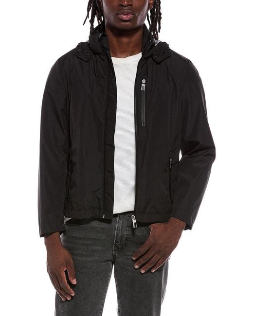 Canali Black Rain Jacket for men